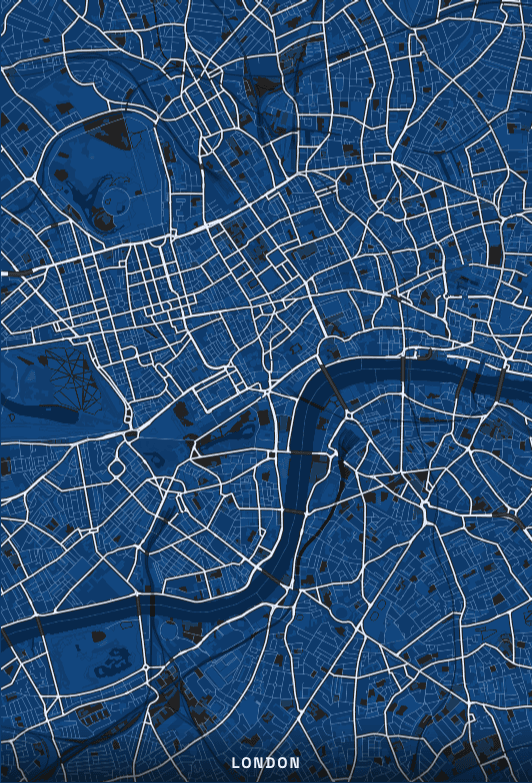 London map poster print